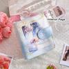 Vintage Mini 3-Ring Photo Album Holds Retro Picture Album Loose Leaf Binders Cover  School