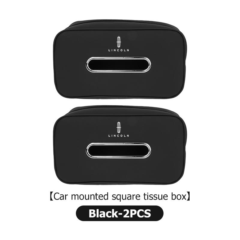 Car Tissue Box Sunshade Visor Seat Backrest Suspension Papper Bag For Lincoln Mondeo MKZ MKX Aviator Navigator Continental Corsa FF2