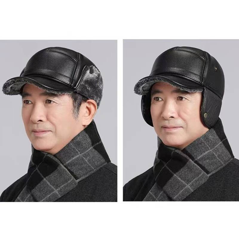 Winter Ear Protection Hat Warmth Plush Peaked Cap Outdoors Fashion Gift Casual