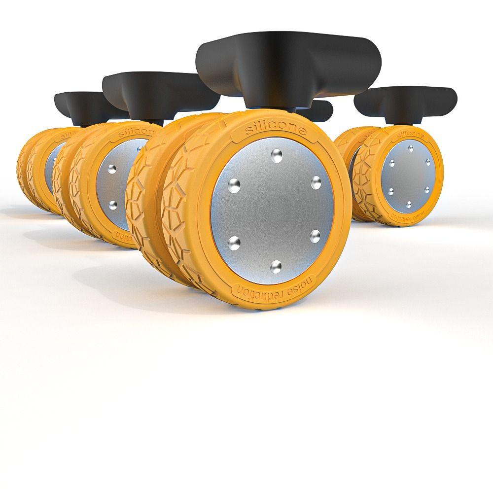 8 Buc. Roți Silențioase pentru Bagaje, Reduc Zgomotul, Huse pentru Roți de Cutie Troler