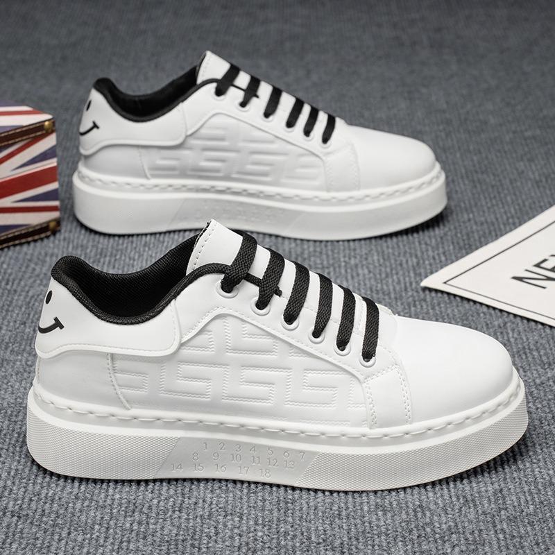 Men‘s Shoes Breathable White Shoes Men Student Versatile Thick-Soled Sports Shoes Casual Board Shoes Spring Men‘s Shoes.