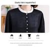 Beaded French Light Luxury Satin Shirt with Contrast Stitching - Spring 2025 Xiaoxiang Style Women's Top
