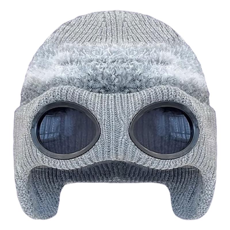 Pilot Sunglasses Knitted Hat Stylish Warm Soft Comfortable Hat Fashion Hat for Winter Warmth and Fashionable