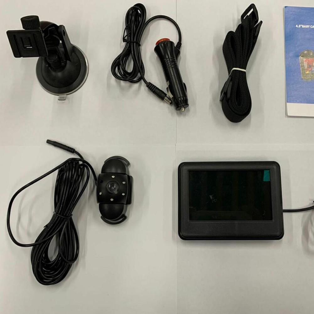 

Ночное видение 4,3 дюйма 1000TVL 120 градусов широкий угол проводной автомобильный детский видеомонитор проводной автомобильный комплект детской камеры 4.3 inch