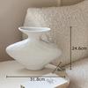 Creative Wrinkled Texture Ceramic Vase Hydroponics Plant Pots Table Decoration Flowers Arrangement Vases Room Aesthetic Decor