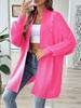 Women's autumn and winter new coat European and American women's clothing simple fashion loose sweater pearl bead cardigan