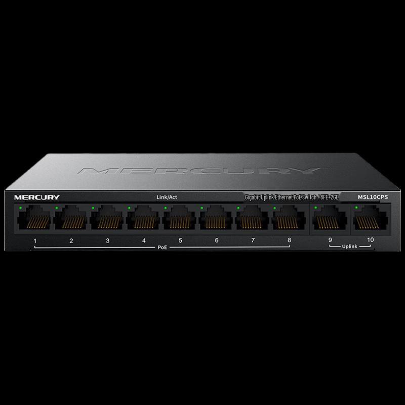 

Mercury 10-Port Unmanaged PoE Switch