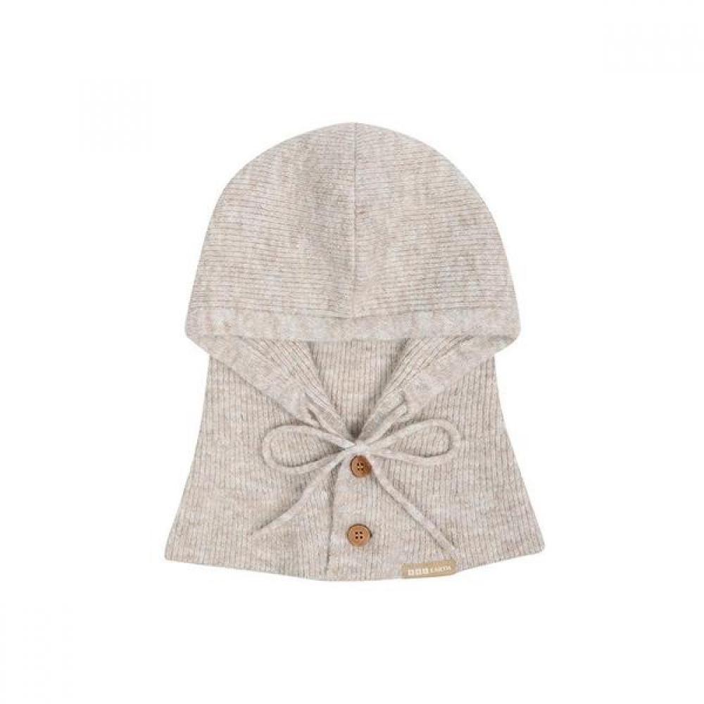 Bbc Earth Button Knit Balaclava  Beige 