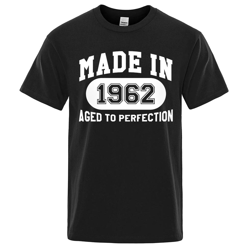 

Made In 1962 Aged To Perfection Men Women Tee Clothes Hip Hop Breathable Cotton T Shirt Short Sleeve Tops T-Shirt 80528 - Men... S разноцветный