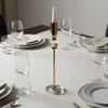Crystal Sphere Candlestick Elegant Design Tall Single Shaft Candle Stand Metal Taper Candle Holder Modern Design Home Decoration