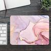 Pink Gold Marble Mousepad Small LockEdge Mouse Pad For Gamers Computer Desk Pad Rectangular Anti-slip Rubber