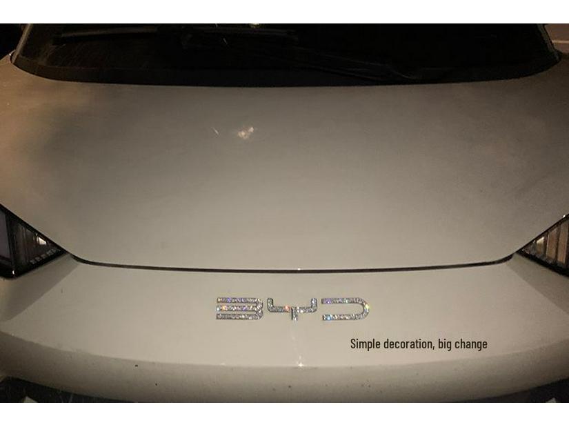 BYD Qin Yuan Dolphin Seal Destroyer Emblem Rhinestone Car Sticker