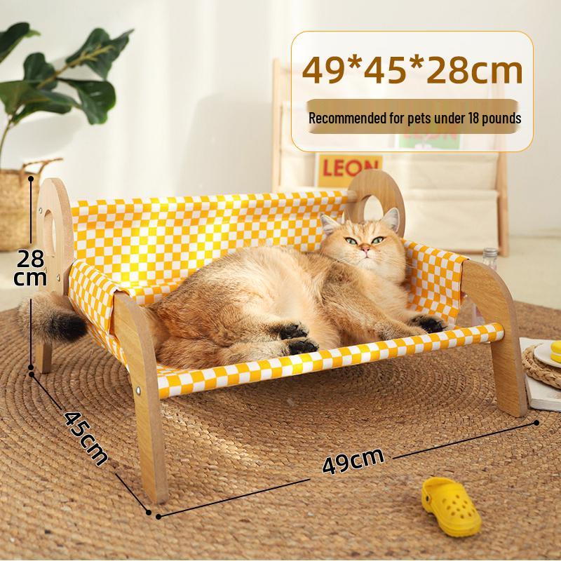 Elevated Cat Hammock: Year-Round, Removable & Washable Cat Bed