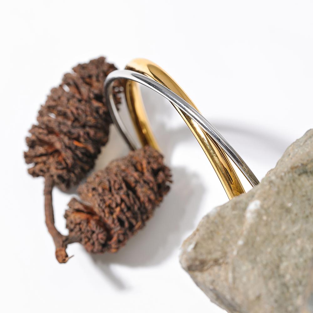 Eetit водонепроницаемый 18-каратный позолоченный геометрический браслет из нержавеющей — фото 8