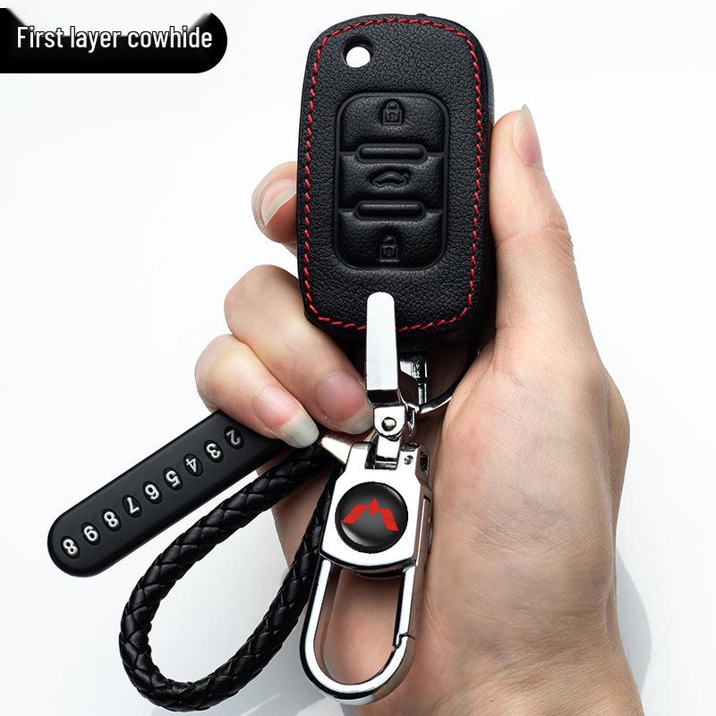 Wuling Mini EV & Hongguang Series Genuine Leather Key Case