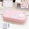 Cartoon Rabbit Pencil Case for Girls - Cute Stationery Storage Box for Elementary School Students