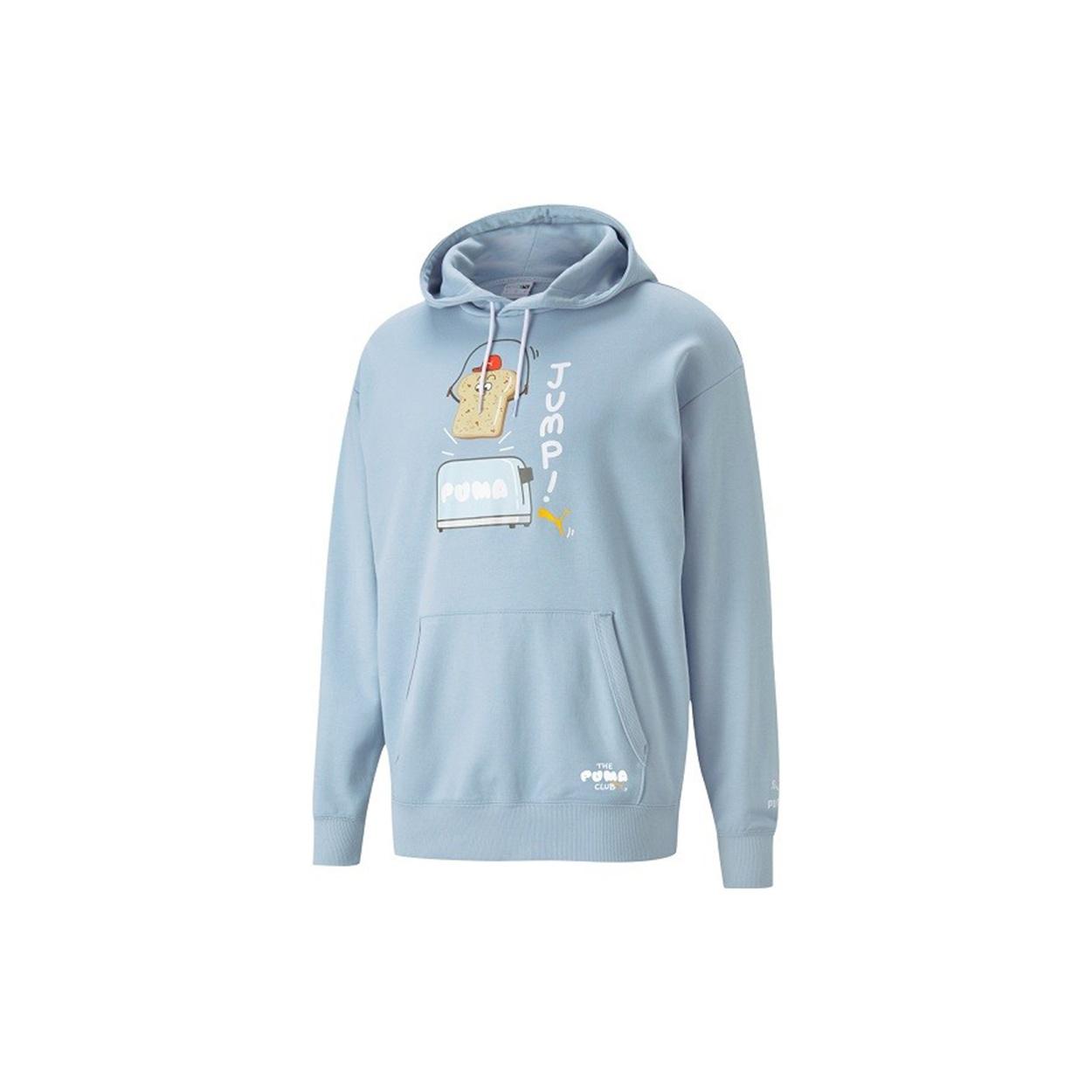 PUMA Club Graphic Funny Printing Knit Sports Light Blue Men s 533198-61 L