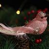 Realistic Simulated White Bird Pendant Artificial Christmas Tree Decoration  Holiday Festival Decor