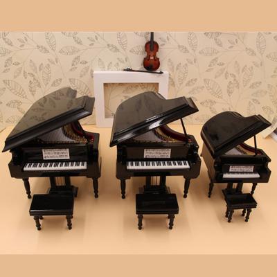 Miniature Piano Model  Mini Piano Musical Instrument Ornaments Display