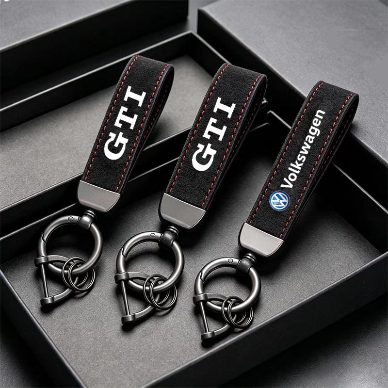 Key Ring Car Keychain Custom Car Emblem Gift For Volkswagen VW Golf Caddy Amarok T5 Phaeton Tiguan Teramont ID3 Passat T-Cross Hp9