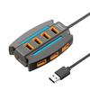 RGB Backlight 10 in 1 USB2.0 HUB USB Adapter USB Port Expander  Mouse Keyobard Printer