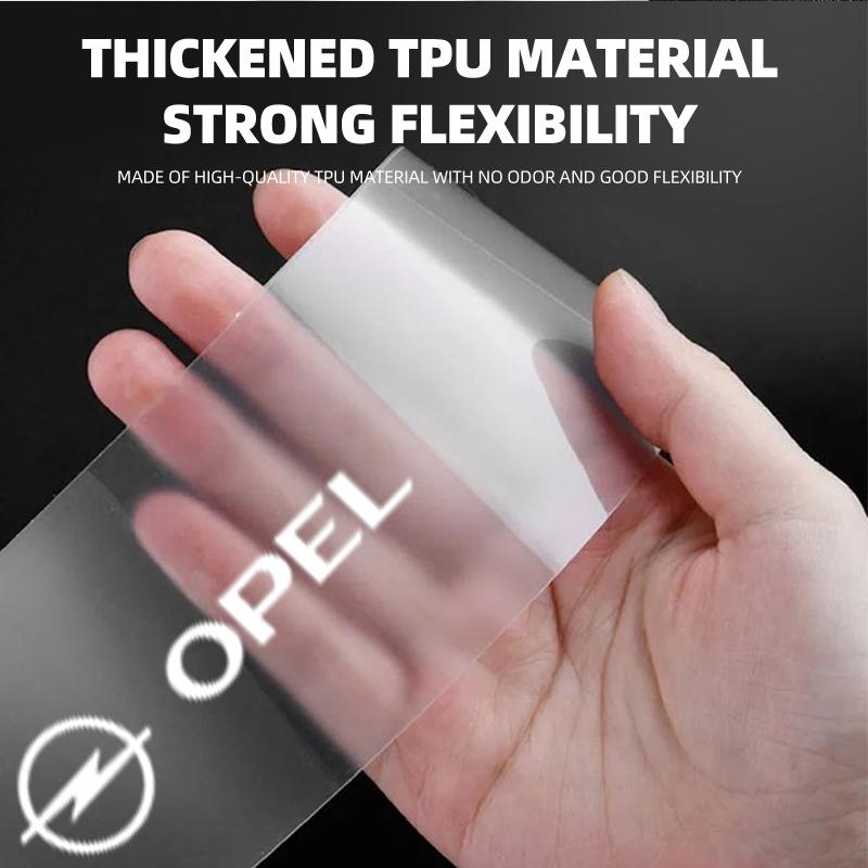 CIR1 4pcs Car Door Sill Protector Stickers Transparent Decor Decal Threshold Strip For Opel Insignia Astra J H G Corsa D Zafira B