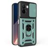 For Xiaomi Poco M7 4G (169mm) Case with Slide Camera Lid PC+TPU Kickstand Phone Cover