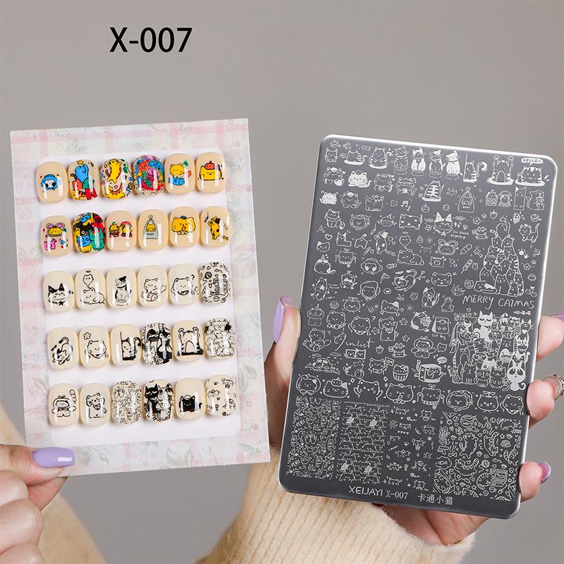 

Пластины для стемпинга ногтей Тема Сердце Цветок Фейерверк Пластина для нейл-арта Шаблоны из нержавеющей стали Дизайн для печати своими руками Инструмент-трафарет для ногтей as the picture