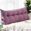 Headboard Triangular Pillow Back Support Headboard Cushion with Side Pocket Daybed Bolster Cushion with Removable Cover