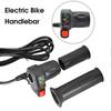 36/48v Electric Bike Throttle With Switch Power Display Self-locking Mountain Bike Speed Control Handle Bar Bike Accessories-ha