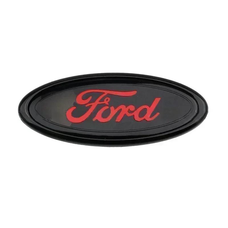 cjbkmg1 11.5x4.5cm Car Styling Rear Trunk Logo Emblem Badge Sticker for Ford Fiesta Ranger Mondeo Fusion Escape Kuga Edge Focus Mustang
