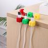 6Pcs Color  Magnetic Cable Organizer Holder Adhesive Wire Keeper Cord Cable Clips For Home Office Under Desk Management