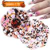 Nail Art Christmas Bells Snowflake Elk Snowman Nail Art Ornaments Halloween Kid Funny Ghost Pumpkin Nail Accessories