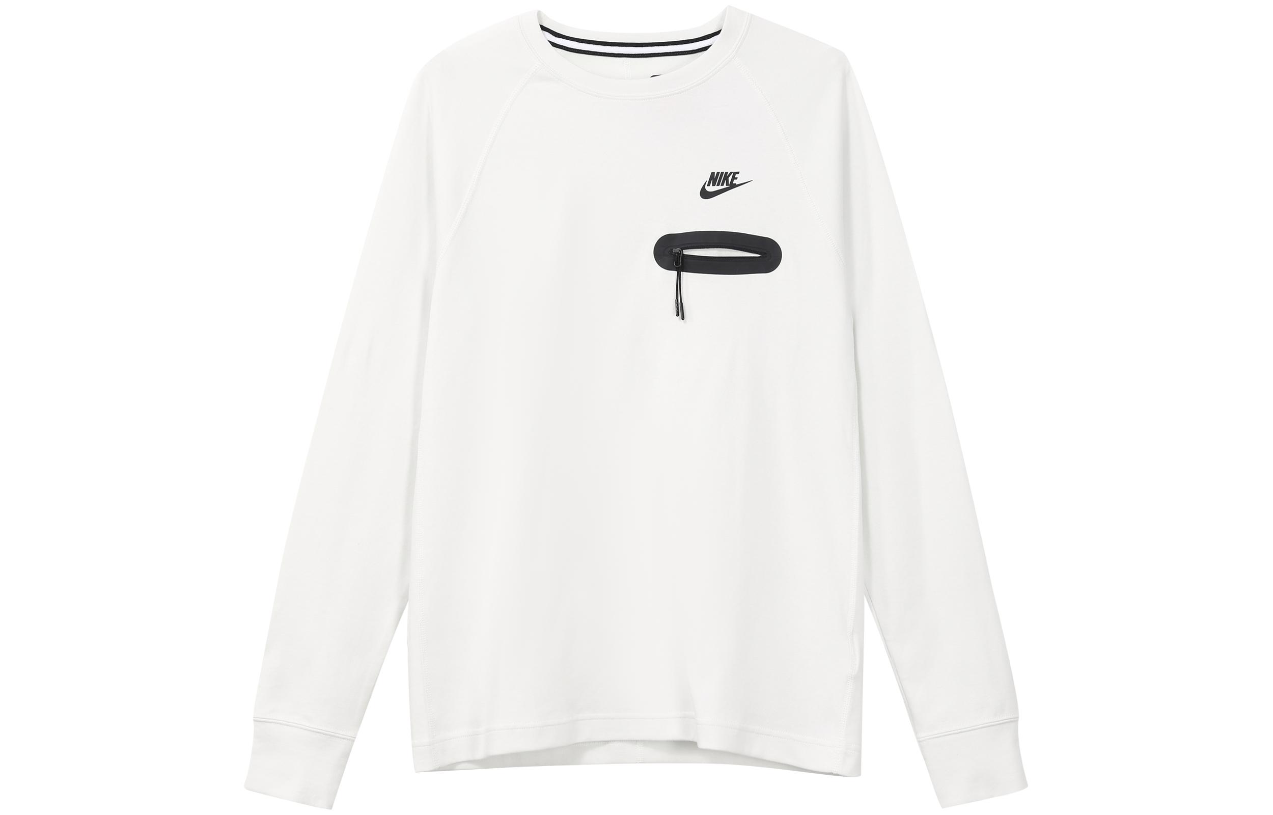 

Nike Sweatshirts Men s White Crew Neck Moderate Regular FD9881-121 M