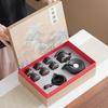 Premium Retro Chinese-style Aoyama Asuka Semi-automatic Lazy Tea Making Set Wanli Mountain and River High-end Gift Box Can Be Customized