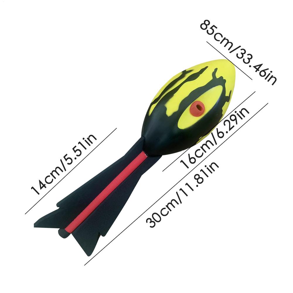 Soft Vortex Football/Vortex Howler Foam Football/Funny Creative Long-Distance Football/Aero Howler Foam Vortex Ball with Whistle