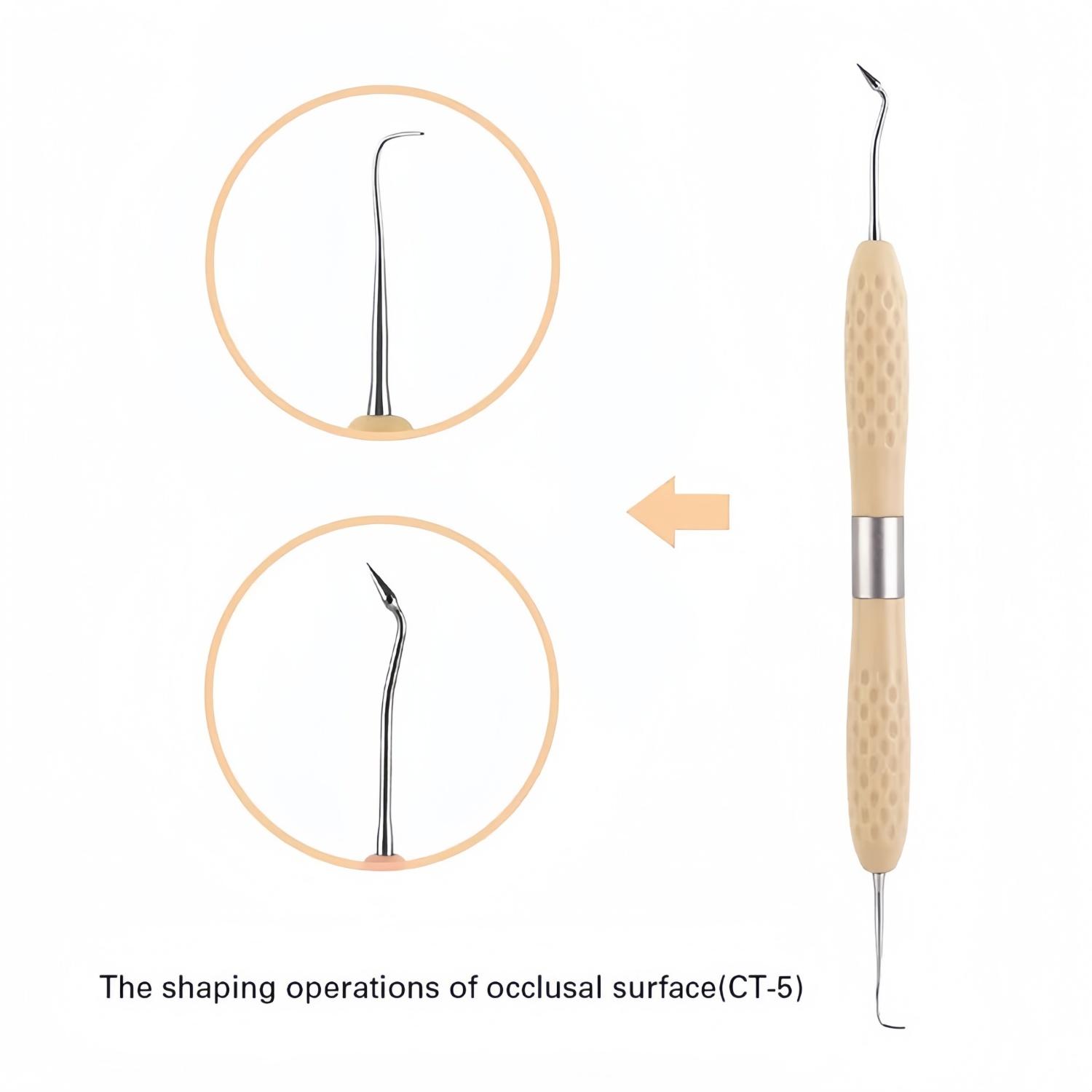 

1Pc Dental Resin Filled Restorative Instrument Filler Aesthetic Restoration Knife Silicone Handle Germany Steel Dentistry Tools