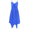 Chic Bow Strap Irregular Hem Summer Beach Dress 2025 - Casual Mid-Length