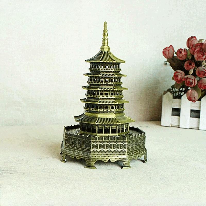 Pagoda Statue, Ancient Chinese Architectural Model, Exhibition Hall Decoration, Simulation Statue, Handicraft Decoration