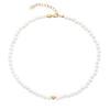Fashion Light Luxury Baroque Pearl Love Neck Chain Necklace Women, Wind Beaded Necklace
