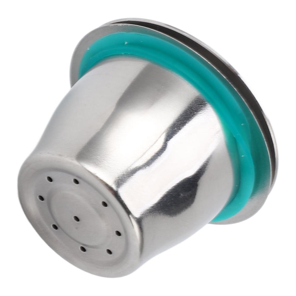 Coffee Capsule Reusable Stainless Steel Coffee Pod with Filter Paper Spoon Brush for Coffee Maker