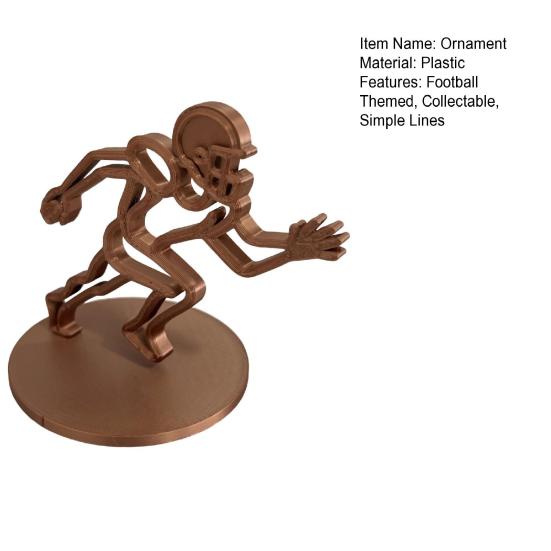 Football Player Ornament Minimalist Line Rugby Player Figurine Collectible Home Office Desktop Decoration Gift for Football Enthusiasts
