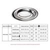 316 Stainless Steel Oval Kitchen Plate – Multi-purpose, Food-Grade, Thickened for Fish, Fruit, or Cold Dishes