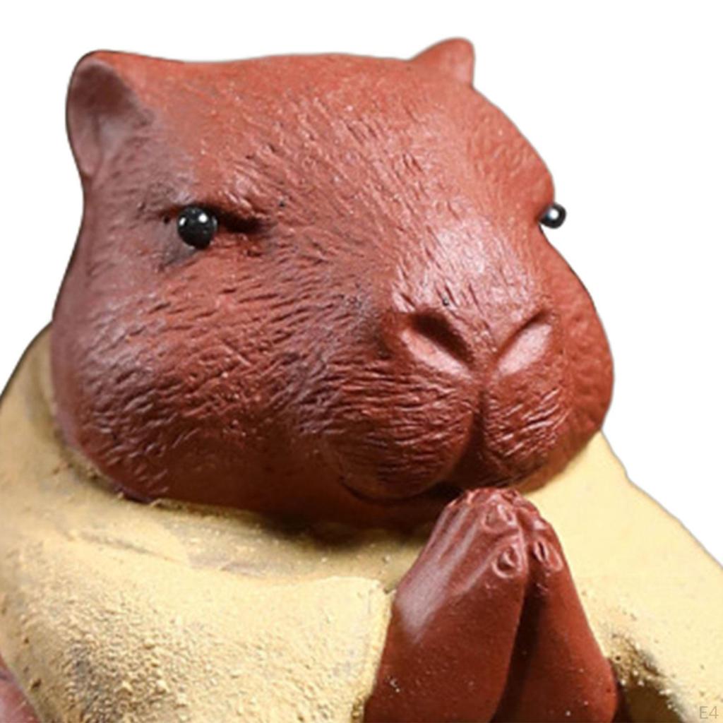 Capybara Figurine for Tea Ceremony Decoration On Desk Or Shelf