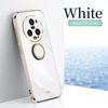 Custodia per Honor Magic 5 Pro Custodia per Telefono Honor Magic5 PGT-N19 Cover Posteriore Magic5 Pro Lusso Quadrata Placcata Supporto ad Anello Custodia con Supporto
