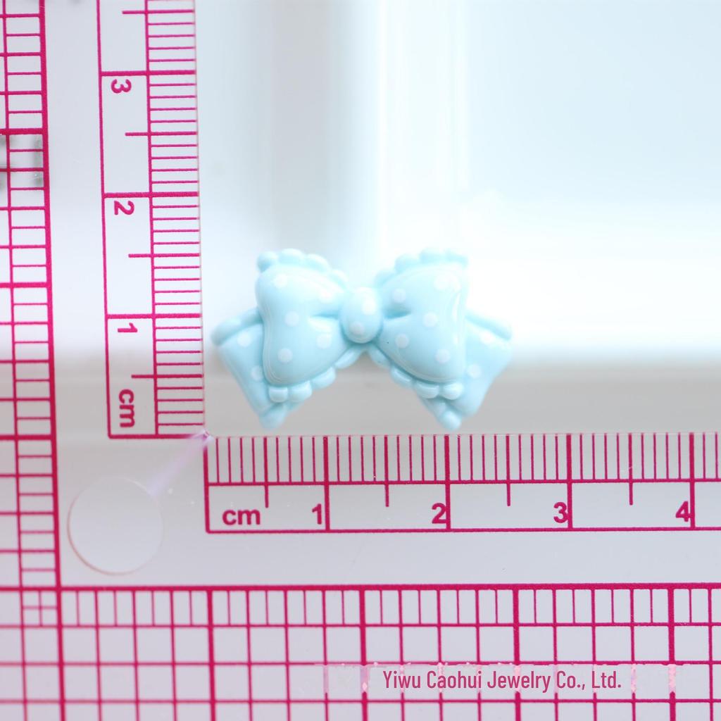 Polka Dot Bow Resin Jewelry Accessories for DIY Phone Case Decoration