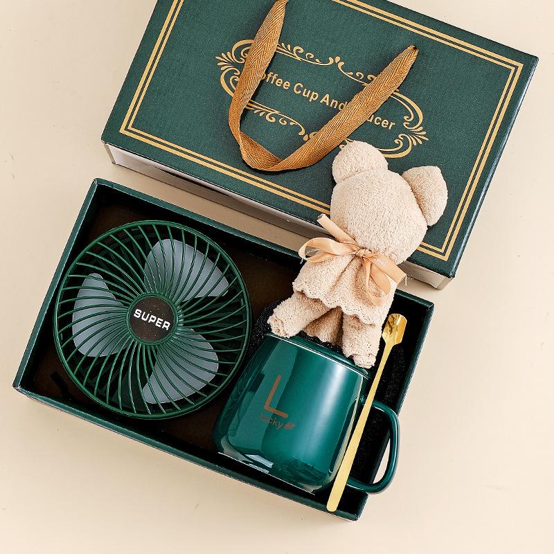 Temperature-Regulating Ceramic Coffee Cup Gift Set for Customers & Employees