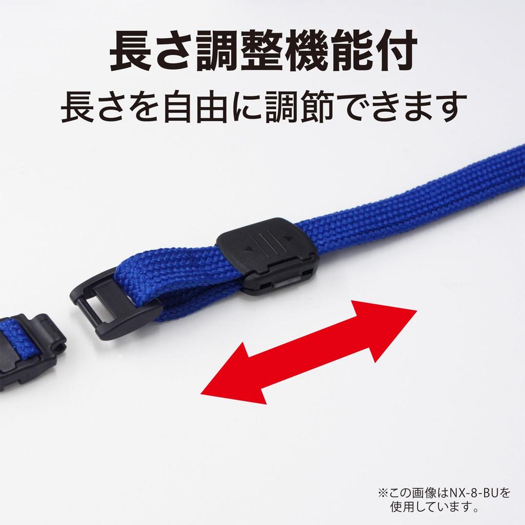 Open Industrial Loop Clips for Name Tags, Lanyards, Neck Straps, String, Detachable, 10-Piece Set, Blue, NX-8-BU