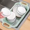 Extendable Over Sink Colander Double Layers Retractable Drainer Basket for Home Kitchen