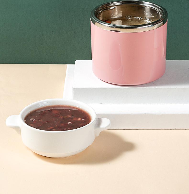 Stainless Steel Insulated Soup Cup - Portable & Sealed for Students & Office Workers